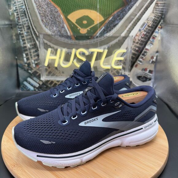 BROOKS WOMEN'S GHOST 15 NEUTRAL RUNNING SHOES PEACOAT PEARL SALT AIR SZ 8.5 (B) - Picture 2 of 9